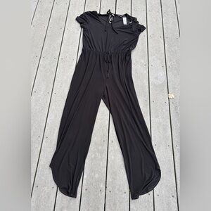 🆕 Nik And Nash Black Short Sleeve Pants Jumper Size XL